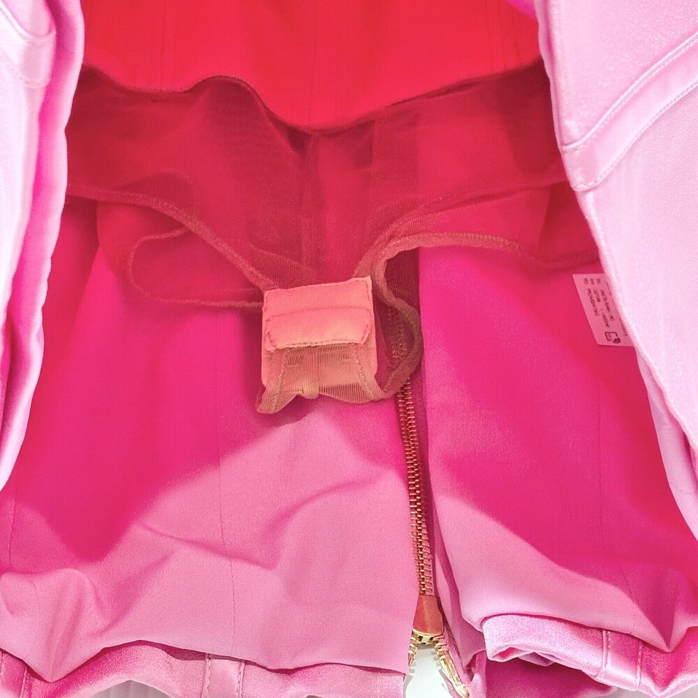 NWT Versace Mini Dress IT 42 US 6 Runway 2022 Medusa Corset Satin Pink $7,395 - Picture 10 of 16